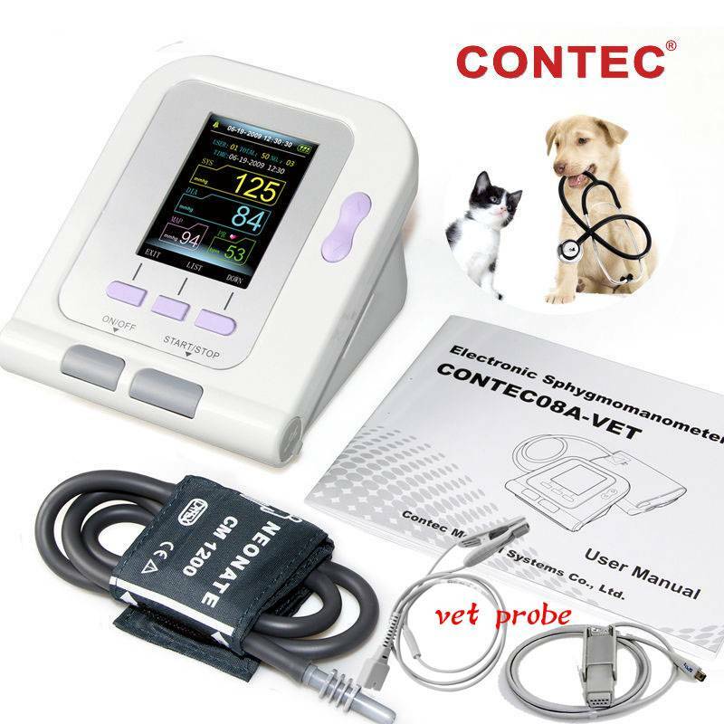 Vet Digital Blood Pressure Monitor Spo2, PR,Pulse Rate,heart beat for animal Use