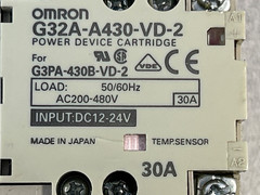 Omron G32A-A430-VD-2 30A 200-480VAC Input 12-24VDC Power Device Cartridge