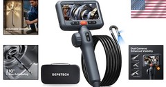 DEPSTECH Dual Lens Endoscope with 4.5” Display for Precise Inspections