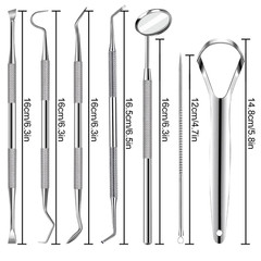7Pcs Dental Tools, Dental Pick Teeth Cleaning Tools Hygiene Kit, Professional