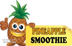 Pineapple Smoothie (Choose Your Size) DECAL Food Truck Concession Sticker
