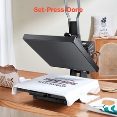 Uimoso 15 x 15 Inch Heat Press Machine for T-Shirt Sublimation and DIY Printing