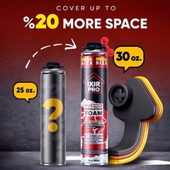 Mega Size Spray Foam Insulation Can (6 x30 oz. / 850 g) Expanding Sealant