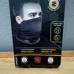 Copper Fit Guardwell Neck Gaiter – Charcoal Adult Unisex