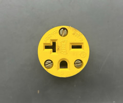 (Box of 10) Eagle Armored Connector 20A 250V NEMA 6-20R Grounding Cord End NOS