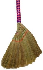 Authentic Asian Broom Set of 3 Vietnamese Straw 40″ Length