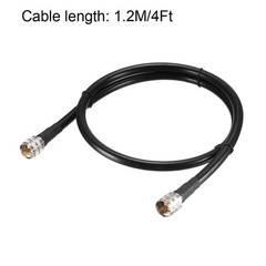 4Ft UHF Male PL-259 to UHF Male PL-259 Low Loss RG213 Coax Jumper Cable