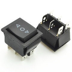 3-Position Momentary Rocker Switch 6-Pin Spring Return DPDT 16A 250V Car Hoist