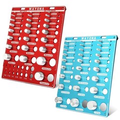 66 Nut and Bolt Thread Checker – 27 Standard and 25 Metric Bolt Thread Gauge …