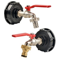 275-330 Gal IBC Tote Water Tank Hose Adapter 3 Sizes Brass Valve Connector