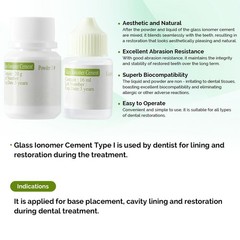 Dentex Dental Cemento de ionómero de vidrio Luting/Gel adhesivo para unir