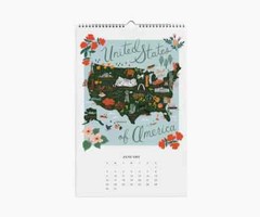 Anthropologie Rifle Paper Co. World Traveler 2022 Calendar 12 PRINTS Travel
