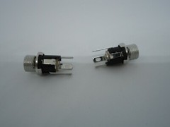 2Pcs Pack Lot 9mm Round DC Jack Power Supply Power Socket Female 5.5×2.5mm 3 Pin
