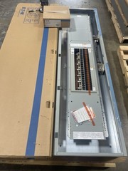 1-600 AMP 240V MAIN LUG PANELBOARD 42 SPACE 3 PHASE 4 WIRE COMPLETE PANEL