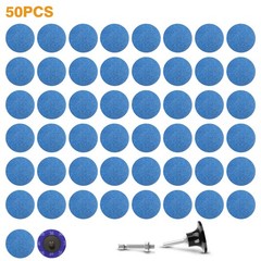 52Pcs 2″ 36 Grit Zirconia Roll Lock Sanding Discs Set 1/4″ Shank for Die Grinder