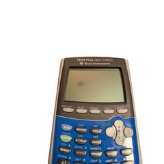 Texas Instruments TI-84 Plus Silver Edition Graphing Calculator Blue Silver
