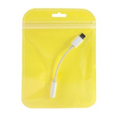 Multi-Size Clear-Color-White Glossy Mylar Zip Lock Bag w/ Butterfly Hang Hole M4