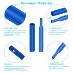 530Pcs HEAT SHRINK TUBING Insulation Shrinkable Tube 2:1 Wire Cable Sleeve W BOX