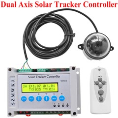 SZMWKJ Solar Panel Auto Tracking LCD Dual Axis Solar Tracker Controller & Remote