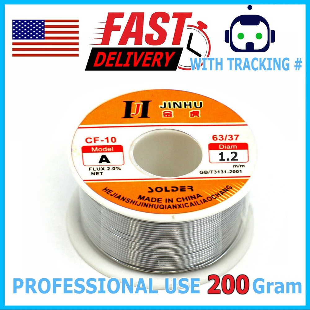 200g 63/37 Tin Rosin Core Solder Wire For Electrical Soldering Sn60 Flux 1.2mm