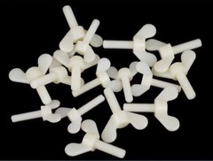 5/10/20/50pcs M5 M6 Plastic Thumb Wing Screw Butterfly Bolts White Nylon