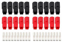 10 Sets Universal DC Power Connectors 30A Male or Female Red/Black 10X Crimp-On