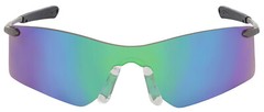 MCR CREWS RUBICON SAFETY GLASSES T411G EMERALD MIRROR LENS SUNGLASSES Z87