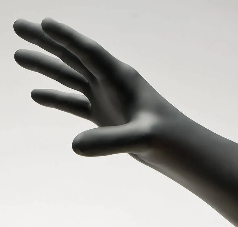NitriDerm Ultra Black Nitrile Exam Gloves Large – 100CT great tattoo shops