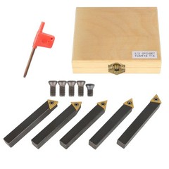 1/2″ Indexable Carbide Insert Turning Tooling Bit 5Pack Holder Set For Lathe New