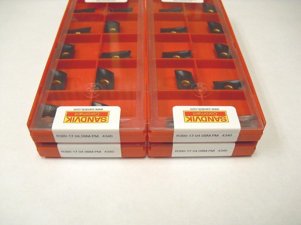 R390 17 04 08M PM 4340 SANDVIK Insert **10PCS** Genuine