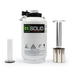 3L Liquid Nitrogen Container LN2 Tank Cryogenic Dewar Semen Flask with Straps…
