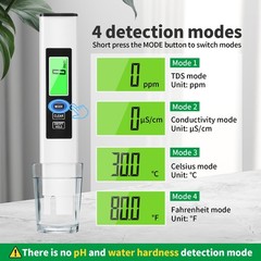 New 4 in 1 TDS Meter, Meter Digital Water Tester, Accurate and Reliable,…