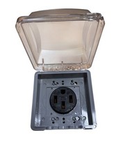 Hubbell HBL9450A 50A Outlet W/ Weatherproof Cover / Gang box Nema 3R Kit
