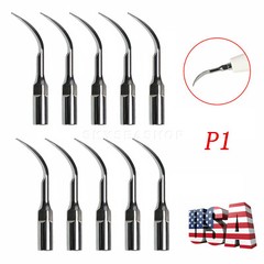 10*Dental Ultrasonic Scaler Perio Tips P1 Fit Woodpecker EMS/Cavitron Handpiece