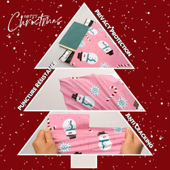 Christmas Poly Mailer – 14.5×19 Inch, 50 Pcs Waterproof Tear-Resistant Mailer Ba