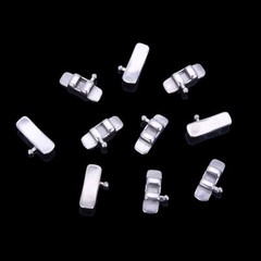 100 Pcs 10 Packs Dental Orthodontic Lingual Sheath Left/Right with Hooks