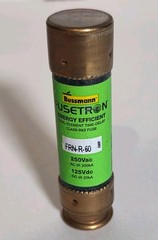 Bussmann Fusetron FRN-R-60 Fuse 60 Amp 250V Class RK5 Dual-Element Time-Delay