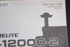 Homelite Generator, Parts List, Part No. 17380, Models G-12000-2 Illustrated