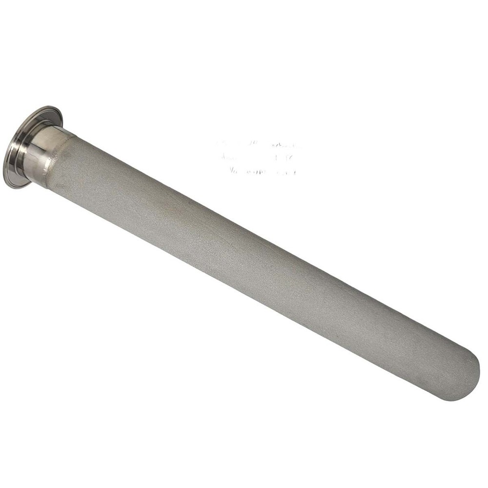 4 inch Tri-Clamp x 24 inch Carb Stone 304 Stainless Steel 1/4″ MNPT Connection