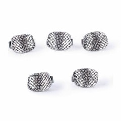 Dental Orthodontic Lingual Button Bondable Round monoblock Rectangular Mesh Base