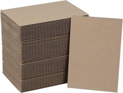 50 Pack Brown Corrugated Cardboard Sheets 4″L x 6″W, Flat Kraft Sheet for DIY…