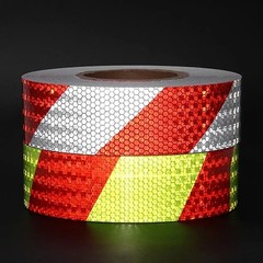 Reflective Safety Warning Tape Self Adhesive Car Warning Strip Roll