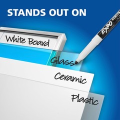 4 Pack Black Dry Erase Markers Fine Tip Low Odor Whiteboard Pens Home School
