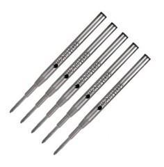 5 – MONTEVERDE Ballpoint Montblanc Style Pen Refill – BLACK INK, Medium Point