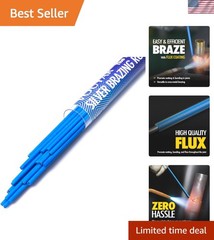 20 Flux Coated Brazing Rods Bcup-5 15% Silver for HVAC & Refrigeration 1/16″ …