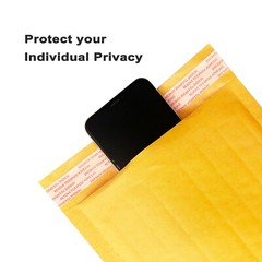 Made In USA CoolPKG 500Pcs #000 4×8 Small Kraft Bubble Bag Shipping Envelope 4*8