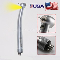 Dental LED E-generator Fiber Optic Handpiece Triple Spray Turbine 4-Hole UDM