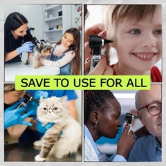 Universal Disposable Otoscope Covers – 50 Pack, 2.5mm & 3.5mm Specula Tips for A