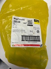New Sealed Viega 25026 MegaPressG Straight Coupling 2×2 Carbon Steel – New