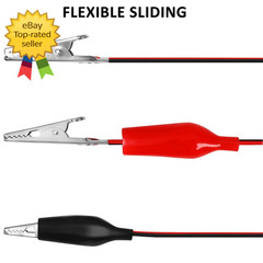 4 Groups 1M Alligator Clips Test Leads Jumper Wires for Electrical Testing
